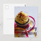 Eenvoudige en lieve verjaardagstraditie briefkaart (Voorkant / Achterkant)