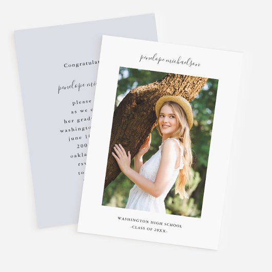 Eenvoudige en minimale fotograaf kaart