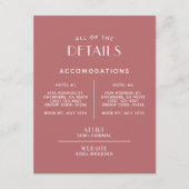 Eenvoudige en minimale huwelijkssluiting informatiekaartje (Voorkant)