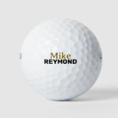 Eenvoudige en minimale naam van golfer golfballen (Voorkant)