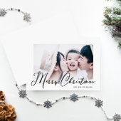 Eenvoudige en minimale stijlvolle vrolijke kerstfo