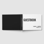 Eenvoudige en minimale Typografie Wedding Guest Bo Gastenboek (Volledig)