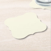 Eenvoudige en minimale witte achtergrond kartonnen onderzetters (Gekanteld)