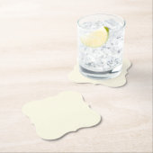 Eenvoudige en minimale witte achtergrond kartonnen onderzetters (Insitu)