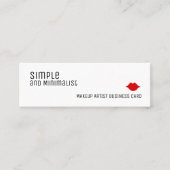 Eenvoudige en minimalistische elegante make-up mini visitekaartje (Voorkant)