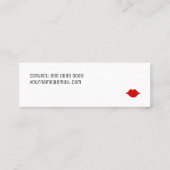 Eenvoudige en minimalistische elegante make-up mini visitekaartje (Achterkant)