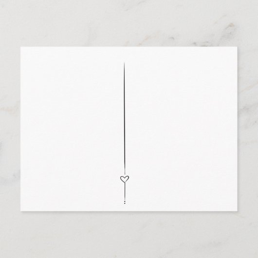 Eenvoudige en minimalistische RSVP-kaart Uitnodiging Briefkaart (Achterkant)