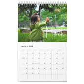 Eenvoudige en moderne 2024 familie foto kalender (Mar 2026)