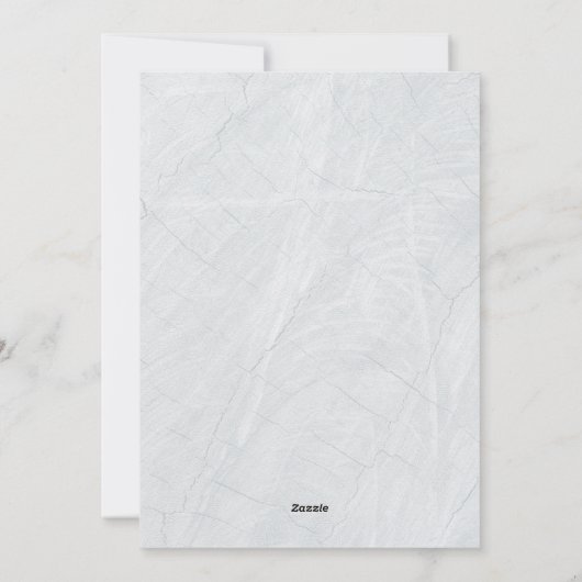 Eenvoudige en moderne botanische feestfoto feestdagenkaart (Achterkant)