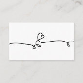 Eenvoudige en moderne bruiloft register Kaart (Achterkant)