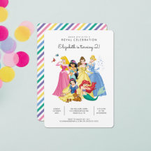 Eenvoudige en moderne Disney Princess Birthday