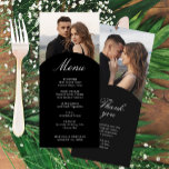 Eenvoudige en moderne foto-bruiloft menu<br><div class="desc">Deze Simple & Modern Photo Wedding Menu Card is bedoeld voor het minimalistische koppel. Veranderlijke kleuren om het even welk palet te passen. Bewerk gewoon het ontwerpgereedschap om uw wijzigingen aan te brengen.</div>