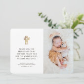 Eenvoudige en moderne foto-interbandige foto Dank  Bedankkaart (Staand voorkant)