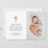 Eenvoudige en moderne foto-interbandige foto Dank  Bedankkaart (Voorkant)