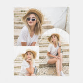 Eenvoudige en moderne fotocollage fleece deken (Voorkant)