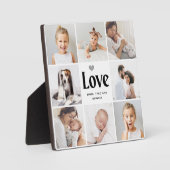 Eenvoudige en moderne fotocollage | Liefde Fotoplaat (Voorkant)
