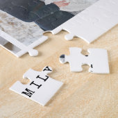 Eenvoudige en moderne fotocollage voor de familie legpuzzel (Zijkant)