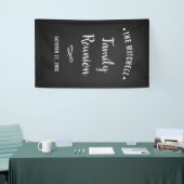 Eenvoudige en moderne gezinshereniging | Chalkboar Spandoek (Beurs)