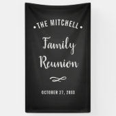 Eenvoudige en moderne gezinshereniging | Chalkboar Spandoek (Verticaal)