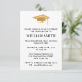 Eenvoudige en moderne graduatiepartij kaart (Staand voorkant)