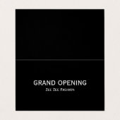 Eenvoudige en moderne Grand Opening Ceremony-kaart Visitekaartje (Buitenkant ongevouwen)