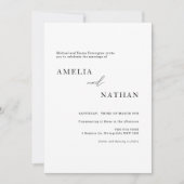 Eenvoudige en moderne hedendaagse fototrouw kaart (Voorkant)