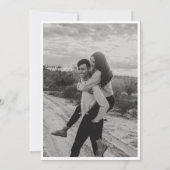 Eenvoudige en moderne hedendaagse fototrouw kaart (Achterkant)