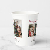 Eenvoudige en moderne kerst familie foto collage papieren bekers (Rechts)