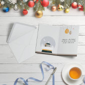 Eenvoudige en moderne kerstkaart. feestdagen kaart