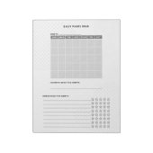 Eenvoudige en moderne maandelijkse boekenpagina's notitieblok (Linkerzijde)