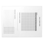 Eenvoudige en moderne maandelijkse boekenpagina's notitieblok (Voorkant)