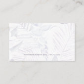 Eenvoudige en moderne Paarse Palm Print Loyalty Ka (Achterkant)