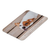 Eenvoudige en moderne persoonlijke fotokaart magneet (Linkerzijde)