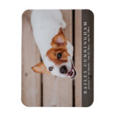 Eenvoudige en moderne persoonlijke fotokaart magneet (Verticaal)