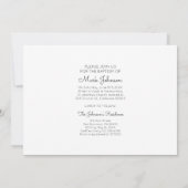 Eenvoudige en Moderne Uitnodiging van het Fotodoop (Achterkant)