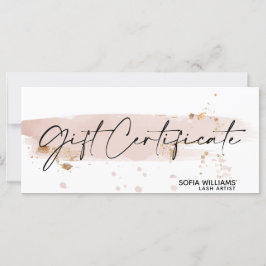 Eenvoudige en moderne, wazige roze certificaatkaar