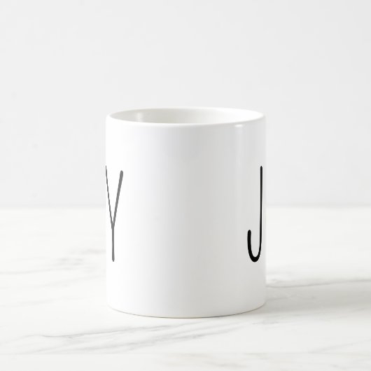 Eenvoudige en moderne zwarte en witte Mok (Center)