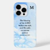 Eenvoudige en mooie Spreuken Bijbel Verse Blue Sky Case-Mate iPhone Case (Achterkant)