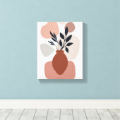 eenvoudige en mooie vaas, canvas afdruk (Insitu (Houten vloer))