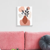 eenvoudige en mooie vaas, canvas afdruk (Insitu (Woonkamer))