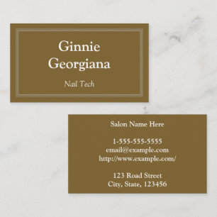 Eenvoudige en  Nail Tech Visitekaartje