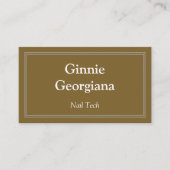 Eenvoudige en  Nail Tech Visitekaartje (Voorkant)