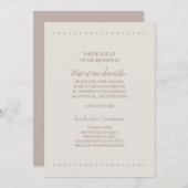 Eenvoudige en rustieke doop uitnodiging (Voorkant / Achterkant)