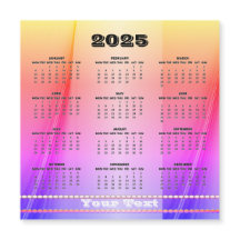 Eenvoudige en Schattigee Kalender 2025 Magnetische