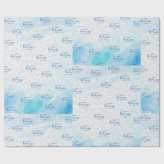 Eenvoudige en Schattigee Vaderdag Cadeaupapier (Vlak)