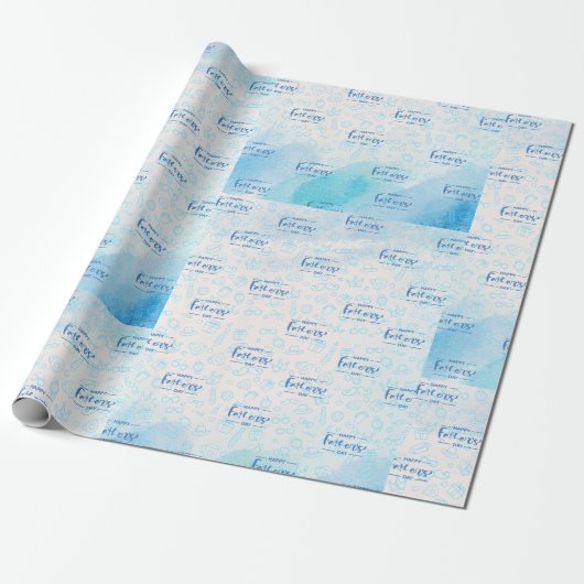 Eenvoudige en Schattigee Vaderdag Cadeaupapier