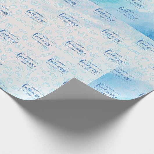 Eenvoudige en Schattigee Vaderdag Cadeaupapier (Hoek)