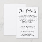 Eenvoudige en schone rustieke boho details handges kaart (Voorkant / Achterkant)