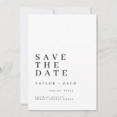 Eenvoudige en schone save the date trouwkaart (Voorkant)