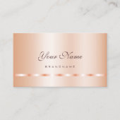 Eenvoudige en stijlvolle Roos Gold Blush Professio Visitekaartje (Voorkant)